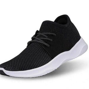 Vessi Black Knit Waterproof Slip-On Sneakers